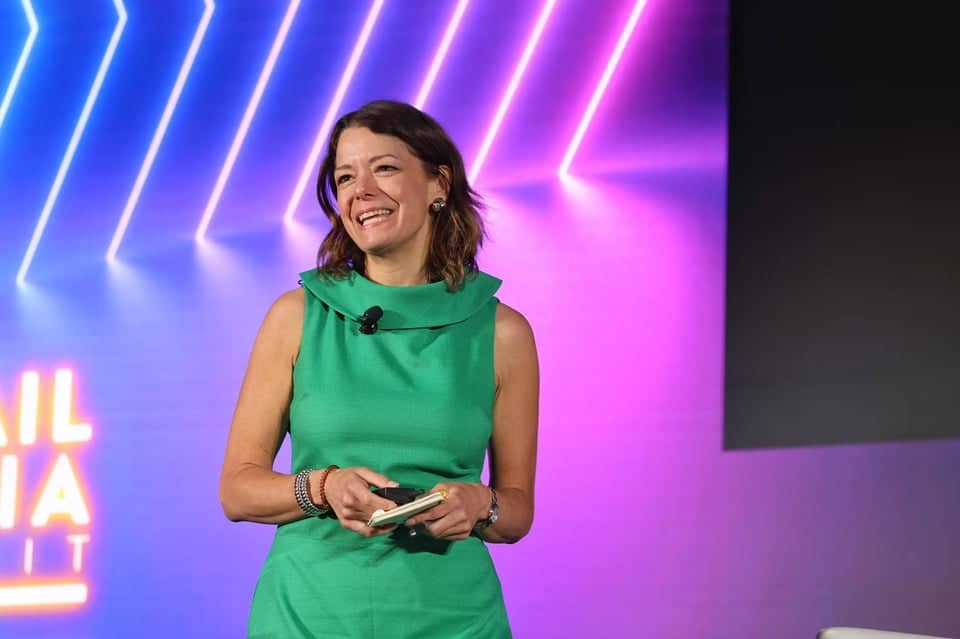 Andrea K. Leigh delivered the keynote presentation at the Path to Purchase 2025 Retail Media Summit